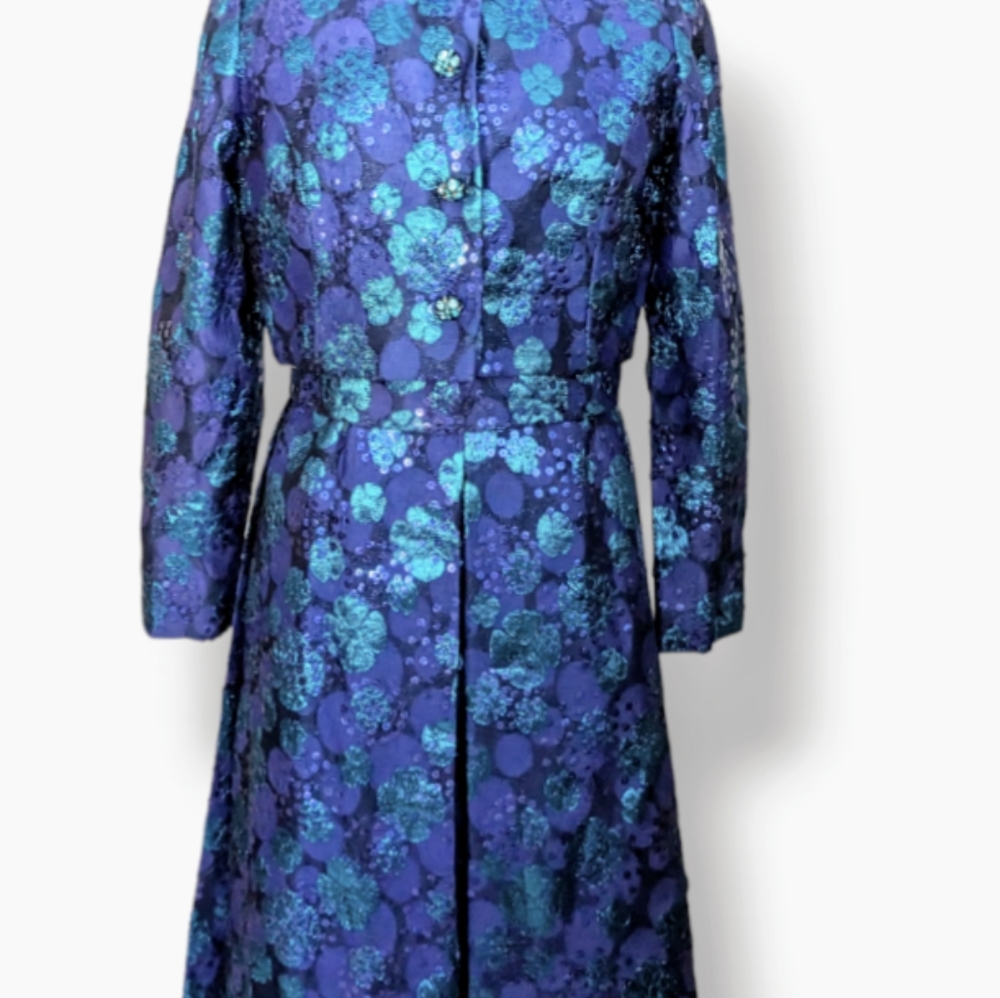 Vintage Oscar de la Renta Brocade evening dress - Picture 11 of 15